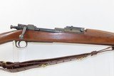 1942 World War II SPRINGFIELD M1903 .30-06 Bolt Action C&R MILITARY Rifle
With “S.A. / 7-42” Marked Barrel & LEATHER SLING - 4 of 18