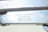 CIVIL WAR Era Antique MAYNARD 2nd Model MASS. ARMS Co. Cavalry SR Carbine
.40 Caliber Percussion Saddle Ring Carbine - 6 of 18