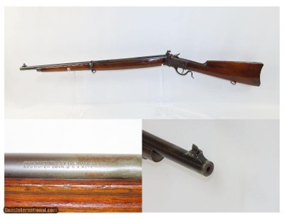 U.S. Marked WINCHESTER Model 1885 .22 Cal. WINDER Training C&R Musket-Rifle Scarce Example w/ U.S. Ordnance Flaming Bomb Marks