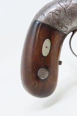 Antique ALLEN & THURBER .31 Bar Hammer PEPPERBOX ENGRAVED BELLY GUN
First American Double Action Revolving Pistol - 18 of 20