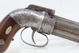 Antique ALLEN & THURBER .31 Bar Hammer PEPPERBOX ENGRAVED BELLY GUN
First American Double Action Revolving Pistol - 19 of 20