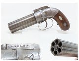 Antique ALLEN & THURBER .31 Bar Hammer PEPPERBOX ENGRAVED BELLY GUN
First American Double Action Revolving Pistol