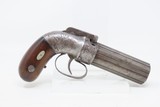 Antique ALLEN & THURBER .31 Bar Hammer PEPPERBOX ENGRAVED BELLY GUN
First American Double Action Revolving Pistol - 17 of 20