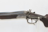 c1906 mfr. German DRILLING Combination 16 Ga. & 9.3mm SHOTGUN/RIFLE C&RBeautiful GAME SCENE ENGRAVED 3 Deer & Ducks - 4 of 21