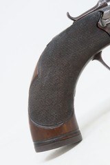 BRITISH Antique WAINHOUSE Double Barrel PERCUSSION Pistol w/SNAP BAYONET
ENGRAVED Mid-1800s .52 Caliber BOXLOCK - 17 of 19