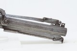 BRITISH Antique WAINHOUSE Double Barrel PERCUSSION Pistol w/SNAP BAYONET
ENGRAVED Mid-1800s .52 Caliber BOXLOCK - 19 of 19