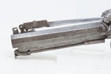 BRITISH Antique WAINHOUSE Double Barrel PERCUSSION Pistol w/SNAP BAYONET
ENGRAVED Mid-1800s .52 Caliber BOXLOCK - 7 of 19