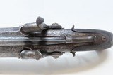 BRITISH Antique WAINHOUSE Double Barrel PERCUSSION Pistol w/SNAP BAYONET
ENGRAVED Mid-1800s .52 Caliber BOXLOCK - 10 of 19