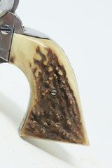 COLT “PEACEMAKER” .32-20 WCF Single Action Army C&R Revolver w/HOLSTER RIGRIFLE CALIBER Colt 6-Shooter Made in 1915 STAG GRIP - 6 of 24