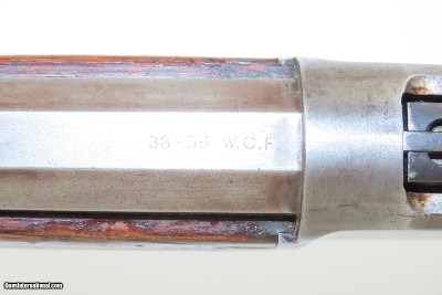 1890 Antique WINCHESTER 1886 Lever Action .38-56 WCF FRONTIER WILD WEST Iconic Lever Action Repeater w/ Octagonal Barrel - Image 9 of 19