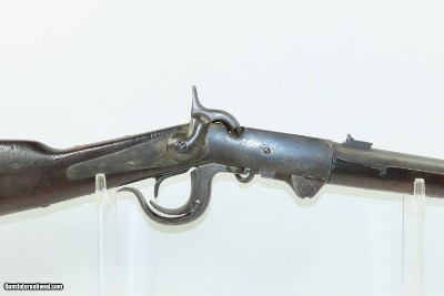 CIVIL WAR/FRONTIER Antique U.S. BURNSIDE M1864 “5th Model” Percussion SRCCAVALRY Saddle Ring Carbine w/INLAID BRASS BUTTON - Image 4 of 18