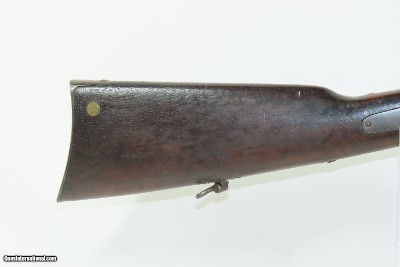 CIVIL WAR/FRONTIER Antique U.S. BURNSIDE M1864 “5th Model” Percussion SRCCAVALRY Saddle Ring Carbine w/INLAID BRASS BUTTON - Image 3 of 18