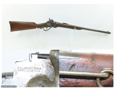 CIVIL WAR Antique U.S. SHARPS NEW MODEL 1863 .52 Perc. Saddle Ring CARBINE