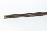 VIRGINIA Antique LONG RIFLE JAMES SIMS .52 Revolutionary War Militia 1783With Brass Patchbox & German Silver Moravian Star - 17 of 20