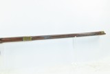 VIRGINIA Antique LONG RIFLE JAMES SIMS .52 Revolutionary War Militia 1783With Brass Patchbox & German Silver Moravian Star - 9 of 20