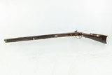 VIRGINIA Antique LONG RIFLE JAMES SIMS .52 Revolutionary War Militia 1783With Brass Patchbox & German Silver Moravian Star - 14 of 20