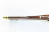 VIRGINIA Antique LONG RIFLE JAMES SIMS .52 Revolutionary War Militia 1783With Brass Patchbox & German Silver Moravian Star - 10 of 20