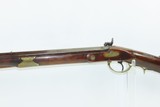 VIRGINIA Antique LONG RIFLE JAMES SIMS .52 Revolutionary War Militia 1783With Brass Patchbox & German Silver Moravian Star - 16 of 20