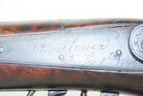 BEAVER Engraved 1846 Dated Antique WILLIAM STOVER Long Rifle .34 CaliberMid-1800s HOMESTEAD/HUNTING Rifle - 7 of 20