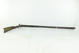 P. KLINE Antique Full-Stock .32 Long Rifle PIONEER FRONTIER German SilverHALIFAX COUNTY, PA with Large Brass Patchbox - 2 of 19