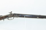 P. KLINE Antique Full-Stock .32 Long Rifle PIONEER FRONTIER German SilverHALIFAX COUNTY, PA with Large Brass Patchbox - 4 of 19
