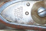 1825 mfg. Antique U.S. SPRINGFIELD Arsenal M1816 FLINTLOCK Musket BAYONET
U.S. Military .69 Caliber w/INSPECTOR CARTOUCHE - 8 of 22