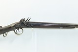 British BIELBY HYDE & CO. Antique SxS Double Barrel 10 g. FLINTLOCK Shotgun ENGRAVED and PLATINUM BANDED Side by Side - 19 of 22