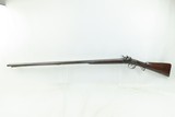 British BIELBY HYDE & CO. Antique SxS Double Barrel 10 g. FLINTLOCK Shotgun ENGRAVED and PLATINUM BANDED Side by Side - 2 of 22