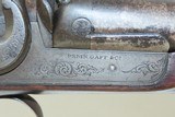 Dog Head Hammers British PERIN GAFF c1860s Antique Double Barrel SHOTGUNBritish SxS Shotgun Imported to the United States - 15 of 21