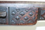 ENGRAVED & SILVER INLAID Antique WHEELLOCK Rifle Pre-dating the FLINTLOCKFascinating European 17th / 18th Century Weapon - 8 of 21
