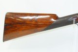 ENGRAVED GOLD INLAID Antique RENKIN BROTHERS Side x Side Percussion SHOTGUN Fine Twist Barrel Fowler c1850s - 20 of 24