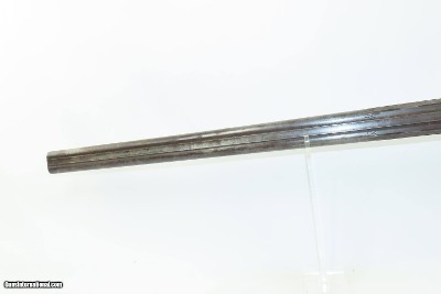 ENGRAVED GOLD INLAID Antique RENKIN BROTHERS Side x Side Percussion SHOTGUN Fine Twist Barrel Fowler c1850s - Image 16 of 24