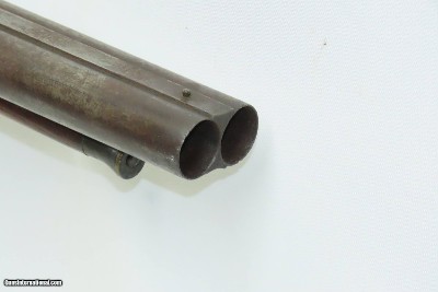 ENGRAVED GOLD INLAID Antique RENKIN BROTHERS Side x Side Percussion SHOTGUN Fine Twist Barrel Fowler c1850s - Image 24 of 24