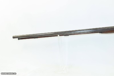 ENGRAVED GOLD INLAID Antique RENKIN BROTHERS Side x Side Percussion SHOTGUN Fine Twist Barrel Fowler c1850s - Image 5 of 24