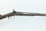 ENGRAVED GOLD INLAID Antique RENKIN BROTHERS Side x Side Percussion SHOTGUN Fine Twist Barrel Fowler c1850s - 21 of 24