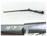 New York J.M. CASWELL Antique SxS AMERICAN Rifle & 20g. Shotgun Combo