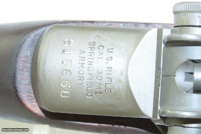 WORLD WAR II Era SPRINGFIELD U.S. M1 GARAND .30-06 Infantry Rifle C&R WWIIThe greatest battle implement ever devised - Patton - Image 11 of 20