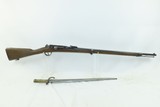 Antique FRENCH CHATELLERAULT M1866-74/M80 CHASSEPOT Bolt Action w/BAYONETFrench Proofed 11mm MILITARY RIFLE - 25 of 25