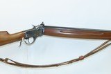 c1905 mfr. WINCHESTER M1885 LOW WALL .22 Short RF SINGLE SHOT Musket C&RWith LEATHER SLING & LYMAN REAR PEEP SIGHT - 18 of 21