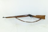 c1905 mfr. WINCHESTER M1885 LOW WALL .22 Short RF SINGLE SHOT Musket C&RWith LEATHER SLING & LYMAN REAR PEEP SIGHT - 2 of 21