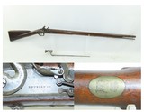 THORESBY VOLUNTEERS Antique KNUBLEY India Pattern FLINTLOCK Musket BAYONET
Late 1700s / NAPOLEONIC WARS Era Musket