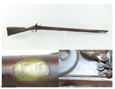 THORESBY VOLUNTEERS Antique KNUBLEY India Pattern FLINTLOCK Musket BAYONET
Late 1700s / NAPOLEONIC WARS Era Musket
