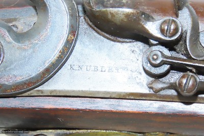 THORESBY VOLUNTEERS Antique KNUBLEY India Pattern FLINTLOCK Musket BAYONETLate 1700s / NAPOLEONIC WARS Era Musket - Image 6 of 24