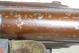 THORESBY VOLUNTEERS Antique KNUBLEY India Pattern FLINTLOCK Musket BAYONET
Late 1700s / NAPOLEONIC WARS Era Musket - 13 of 24