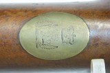THORESBY VOLUNTEERS Antique KNUBLEY India Pattern FLINTLOCK Musket BAYONET
Late 1700s / NAPOLEONIC WARS Era Musket - 14 of 22