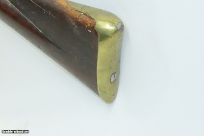 THORESBY VOLUNTEERS Antique KNUBLEY India Pattern FLINTLOCK Musket BAYONETLate 1700s / NAPOLEONIC WARS Era Musket - Image 22 of 22