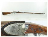 RARE Antique RUSSIAN Contract COLT ALTERATION U.S. SPRINGFIELD M1816 Musket CRIMEAN WAR 1854 Percussion DRUM BOLSTER Conversion