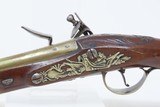 REVOLUTIONARY WAR HENRY COLLICOTT of Bristol FLINTLOCK Pistol MASK POMMEL
ENGRAVED & CARVED Martial Pistol for an Officer - 17 of 18