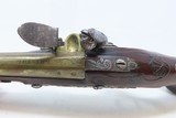 REVOLUTIONARY WAR HENRY COLLICOTT of Bristol FLINTLOCK Pistol MASK POMMEL
ENGRAVED & CARVED Martial Pistol for an Officer - 8 of 18