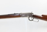 c1907 mfr. WINCHESTER Model 1894 .25-35 WCF LEVER ACTION Rifle C&R Octagonal Barrel, Crescent Butt Plate - 4 of 21